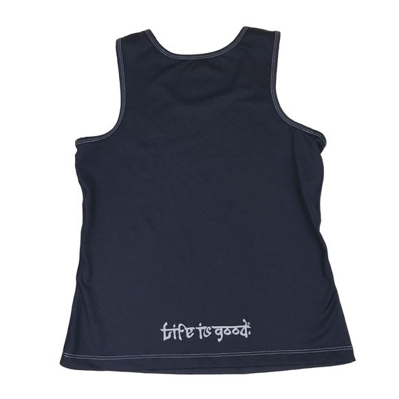 Life is Good XS Good Tech Tank Top Womens Blue Sleeveless Athletic Running - Picture 2 of 5